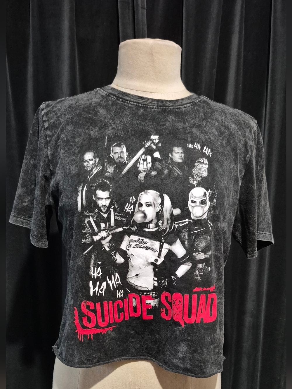 Suicide Squad Graphic Crop Top - Black